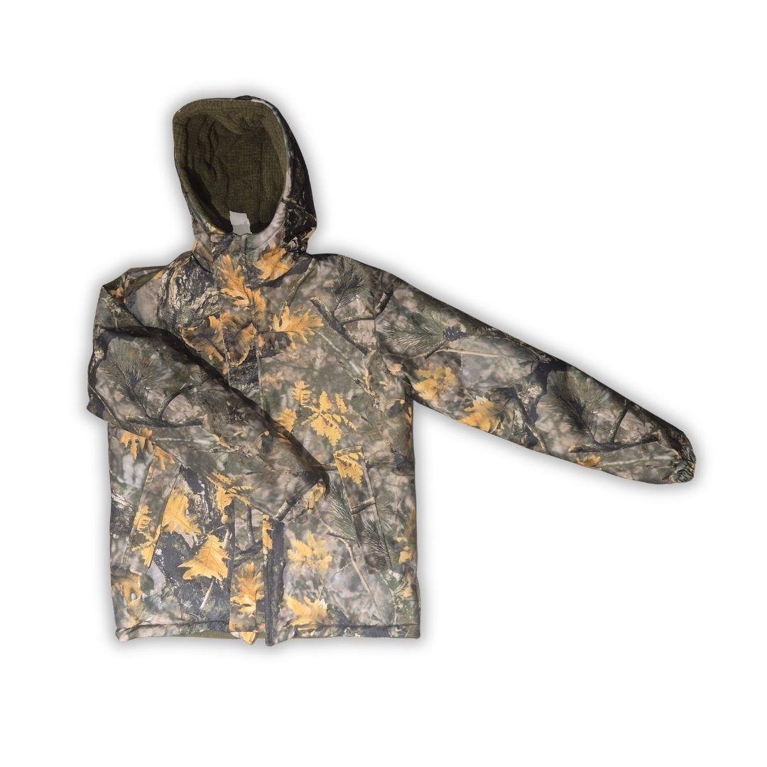 Men Hood Orman Desen Soğuk İklim Takım L