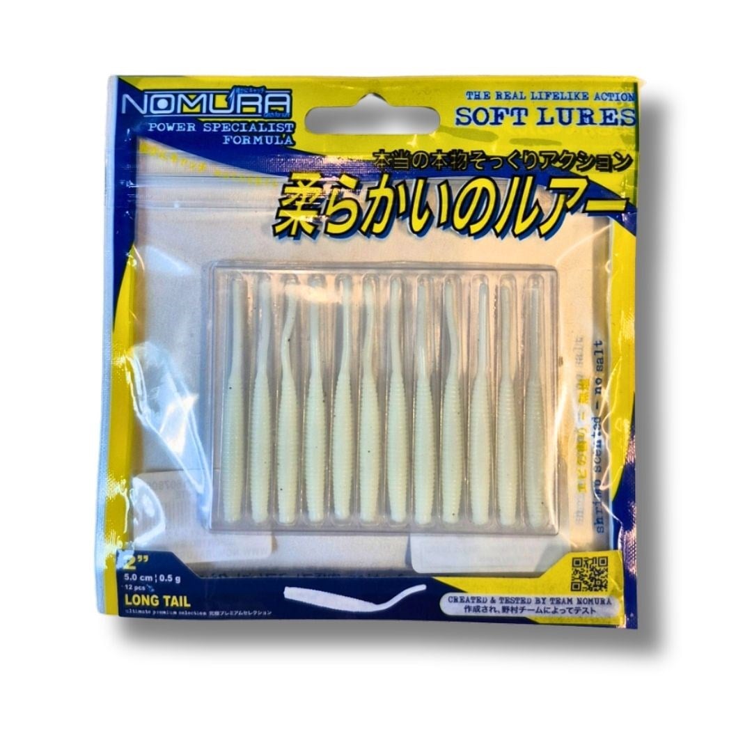 Nomura NM71902805 Suzu 5cm Aromalı LRF Silikon Yem 12 li Set White
