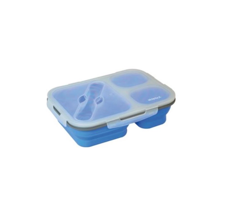 Nurgaz Silikon Katlanabilir Üç Gözlü Yemek Seti Ng 189