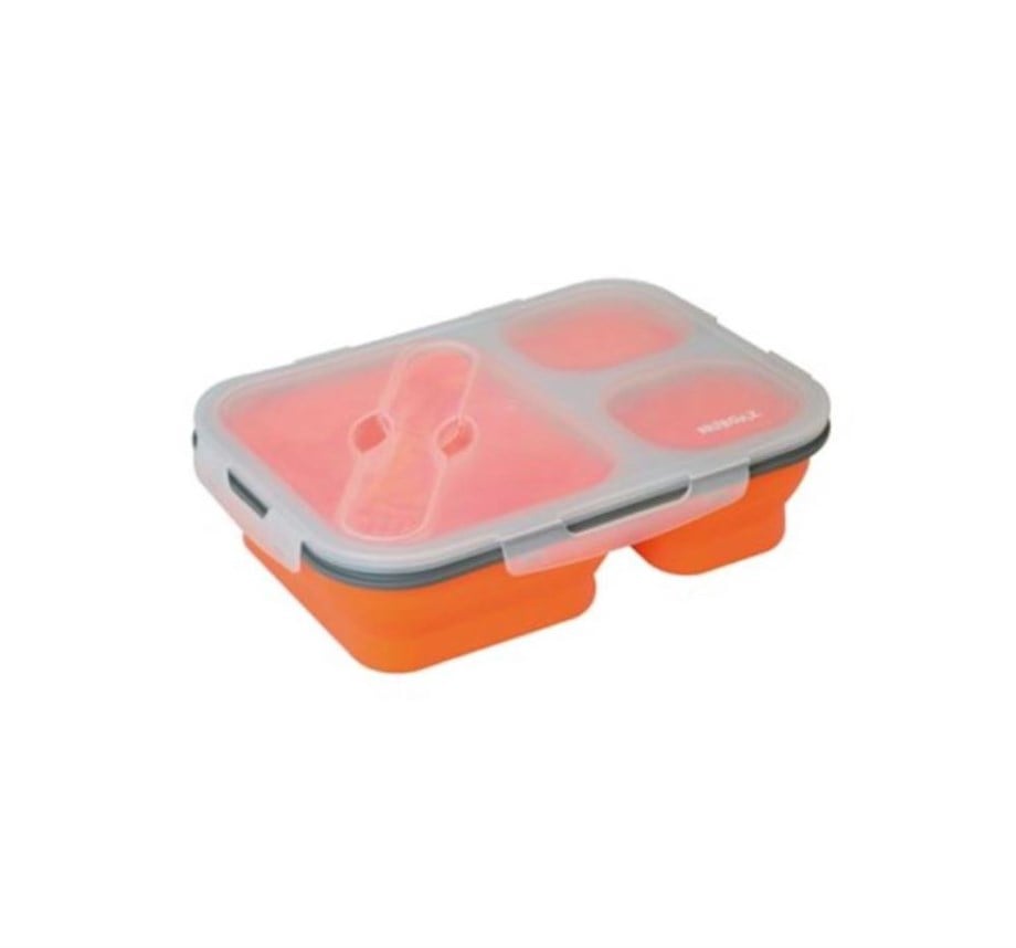 Nurgaz Silikon Katlanabilir Üç Gözlü Yemek Seti Ng 189