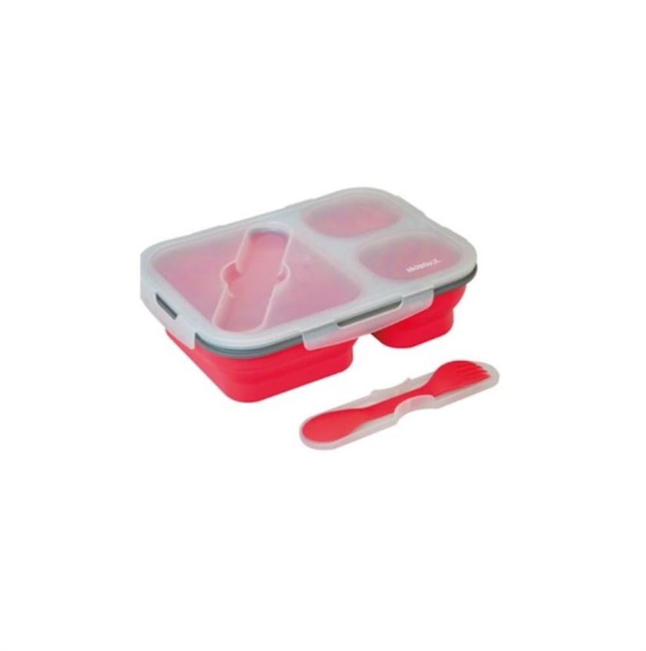 Nurgaz Silikon Katlanabilir Üç Gözlü Yemek Seti Ng 189