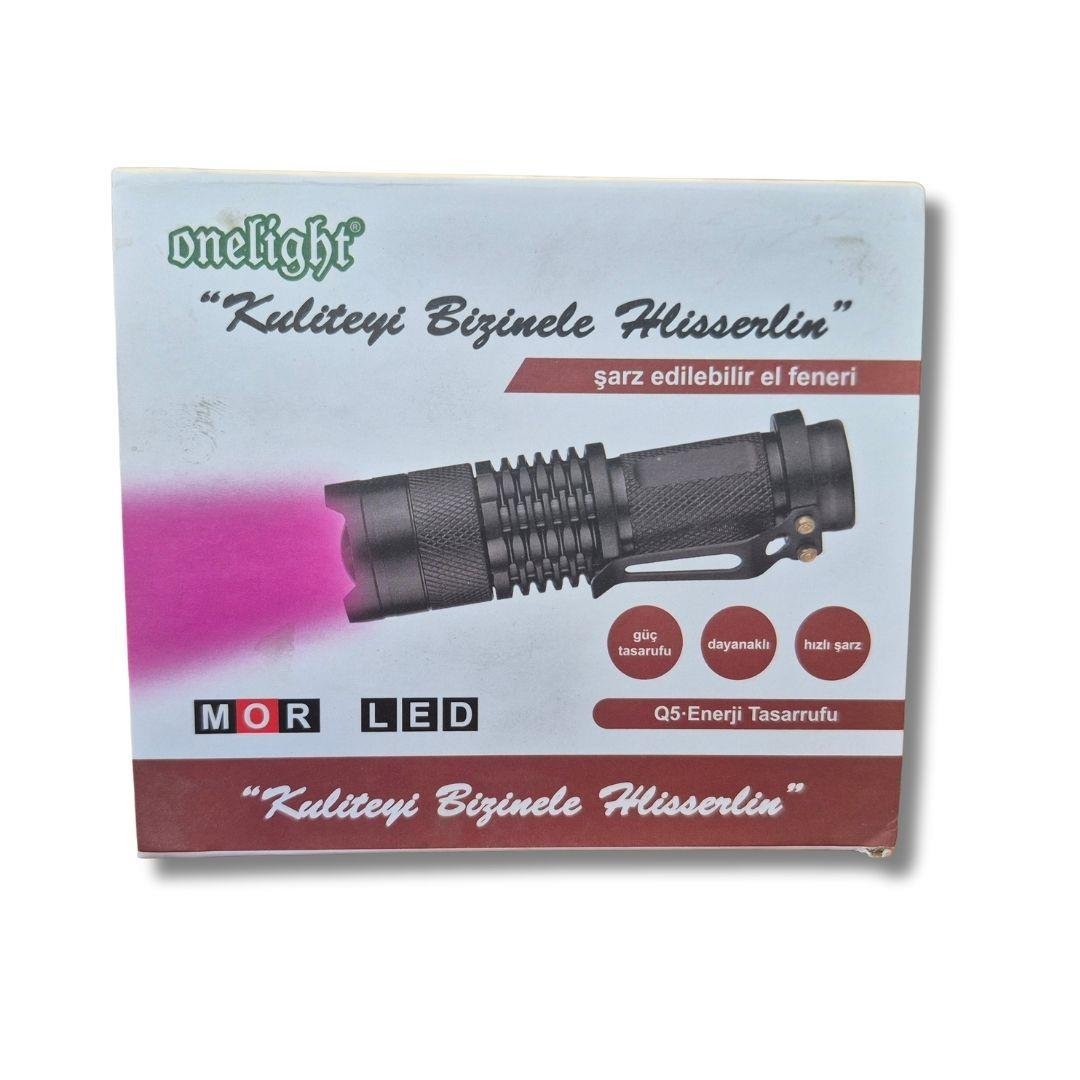 Onelight Mor Ledli UV El Feneri