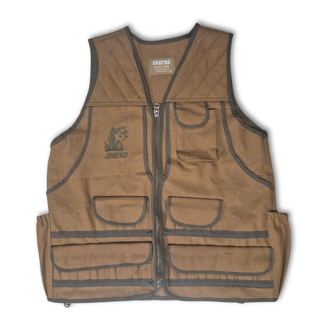 Spayko Toprak Kapaklı Fişeklikli Avcı Yeleği M