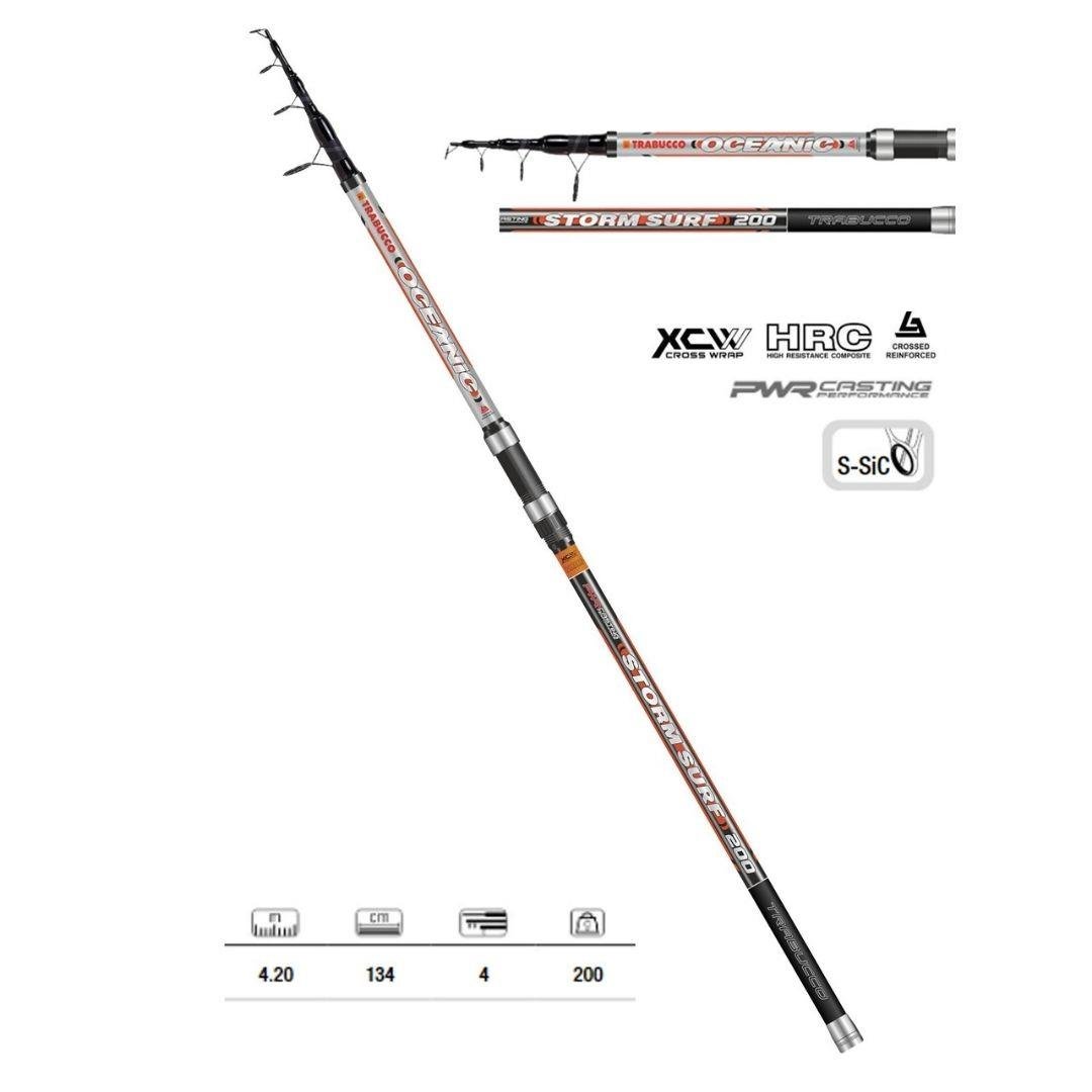 Trabucco Oceanic Storm Surf 420cm 200gr Teleskopik Surf Kamışı