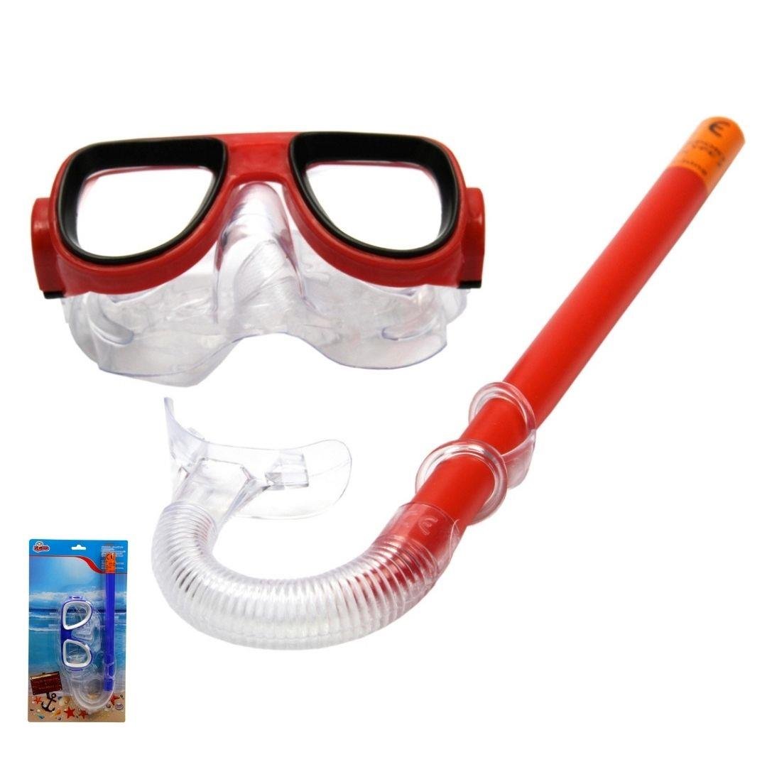 Vardem Kartela Oval Gözlüklü Şnorkel Set Kırmızı