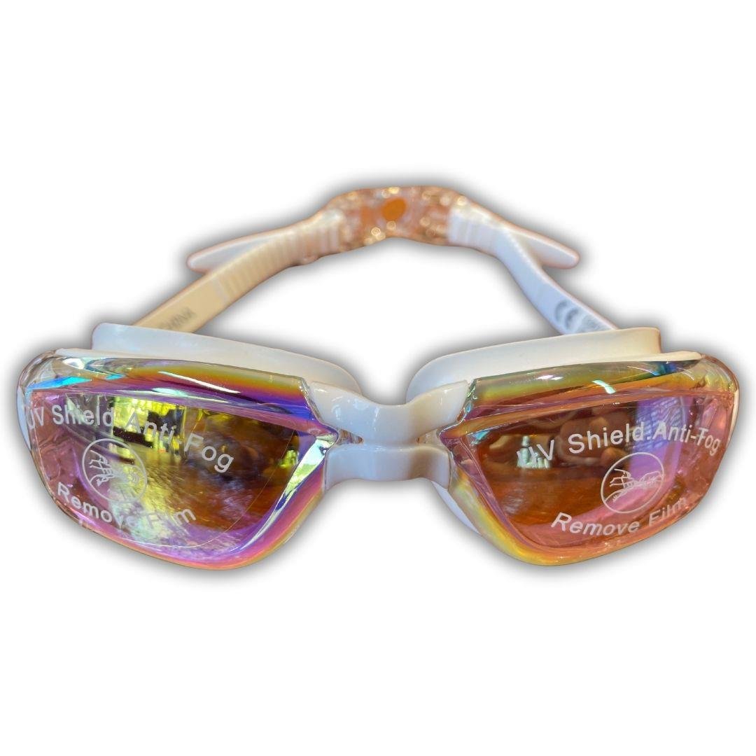 Vardem Silikon Yüzücü Gözlüğü (Buğu Önleyici & Uv Filtre) G802DM Beyaz-Gri