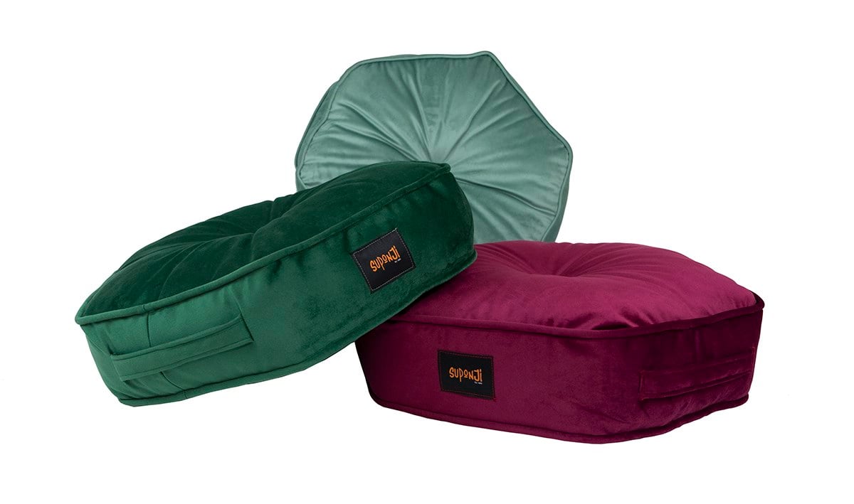 Altıgen Minder - Bordo