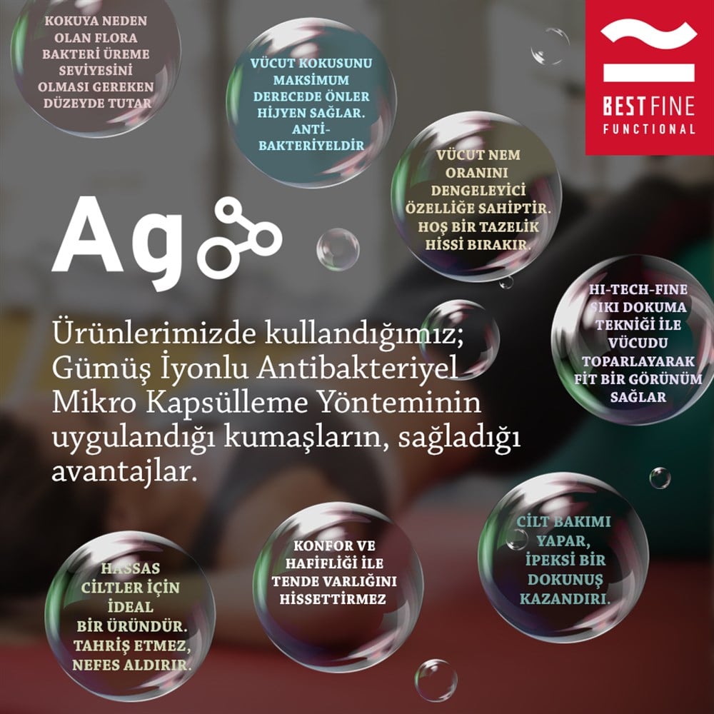 Best Fine Functional Anti Selülit, Gümüş Iyon +6 Vitaminli Mikrokapsül Teknolojili Uzun Tayt