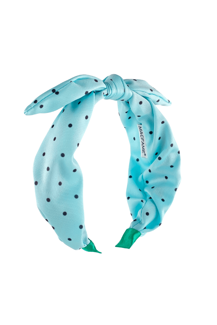 Açık Mavi Puantiyeli Fiyonk Taç