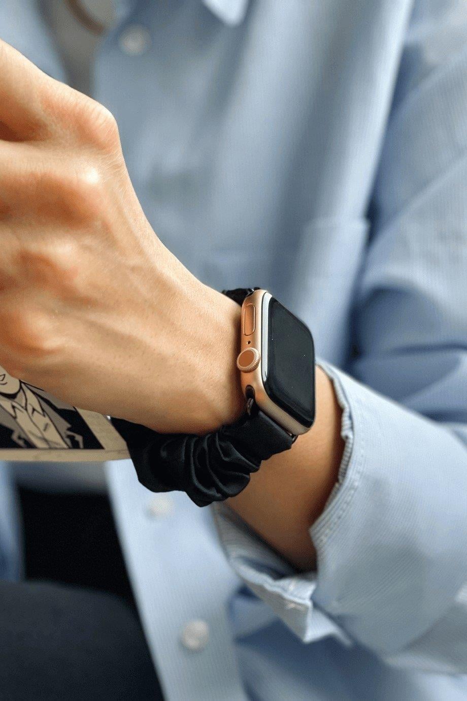 Apple Watch Kumaş Siyah Kordon Modelleri