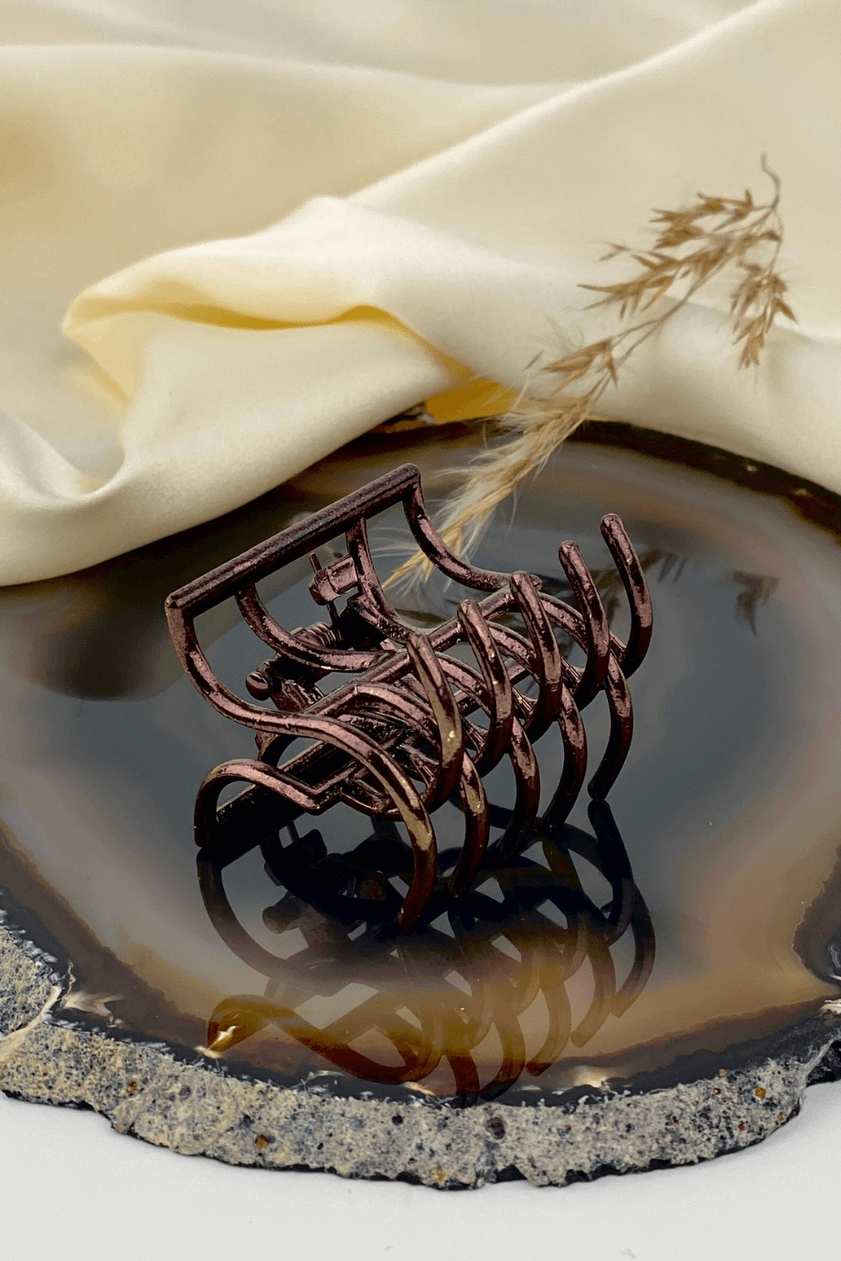 Bakır Küçük Metal Mandal Toka