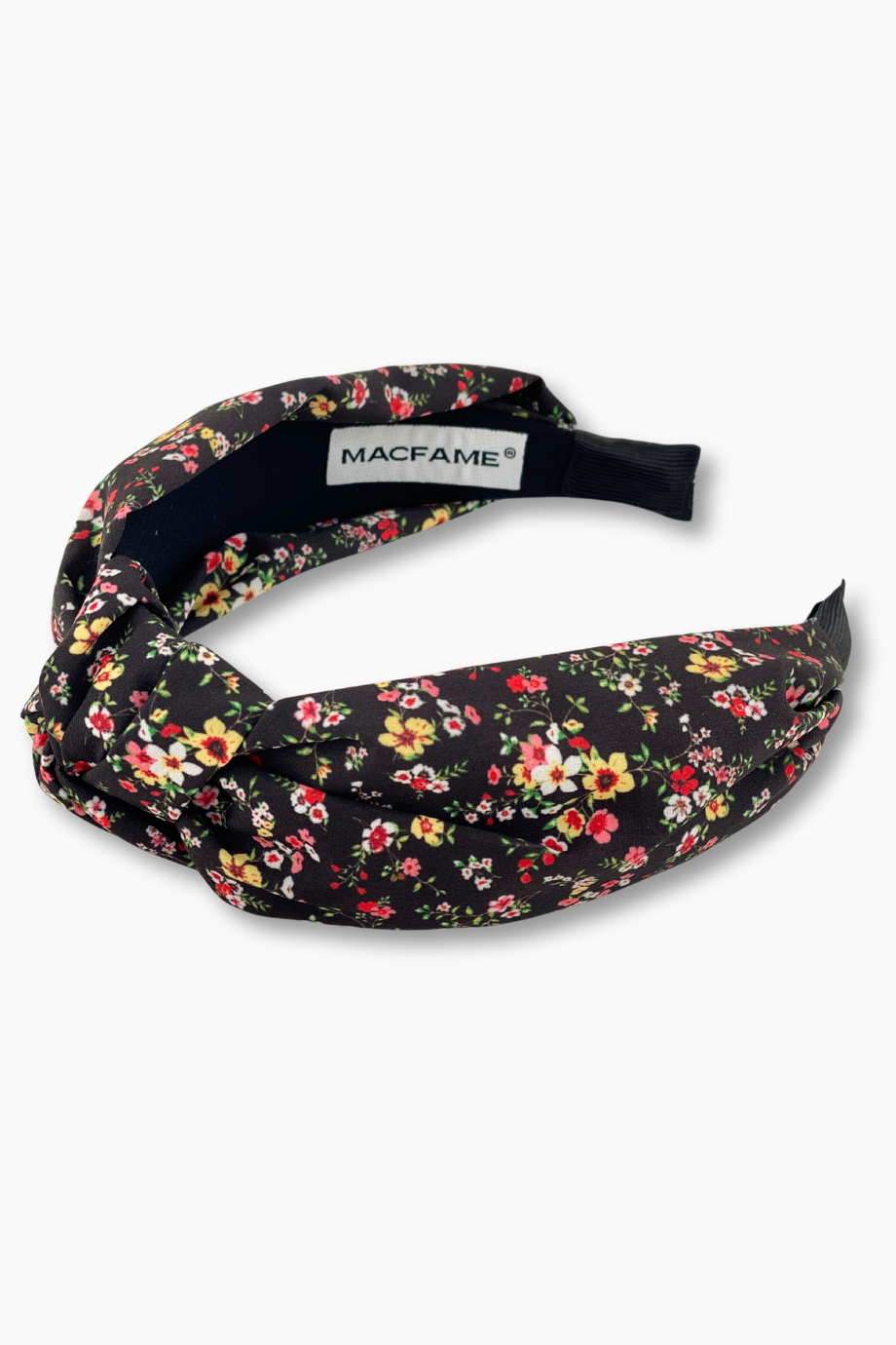 Sarı Çiçekli Saç Tacı Siyah