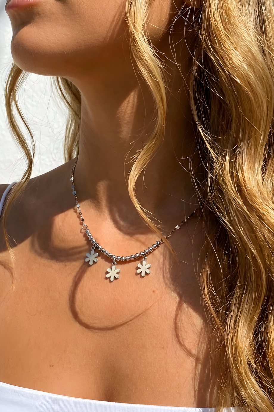 Kadın Çelik Zincir Kolye Çeşitleri Silver