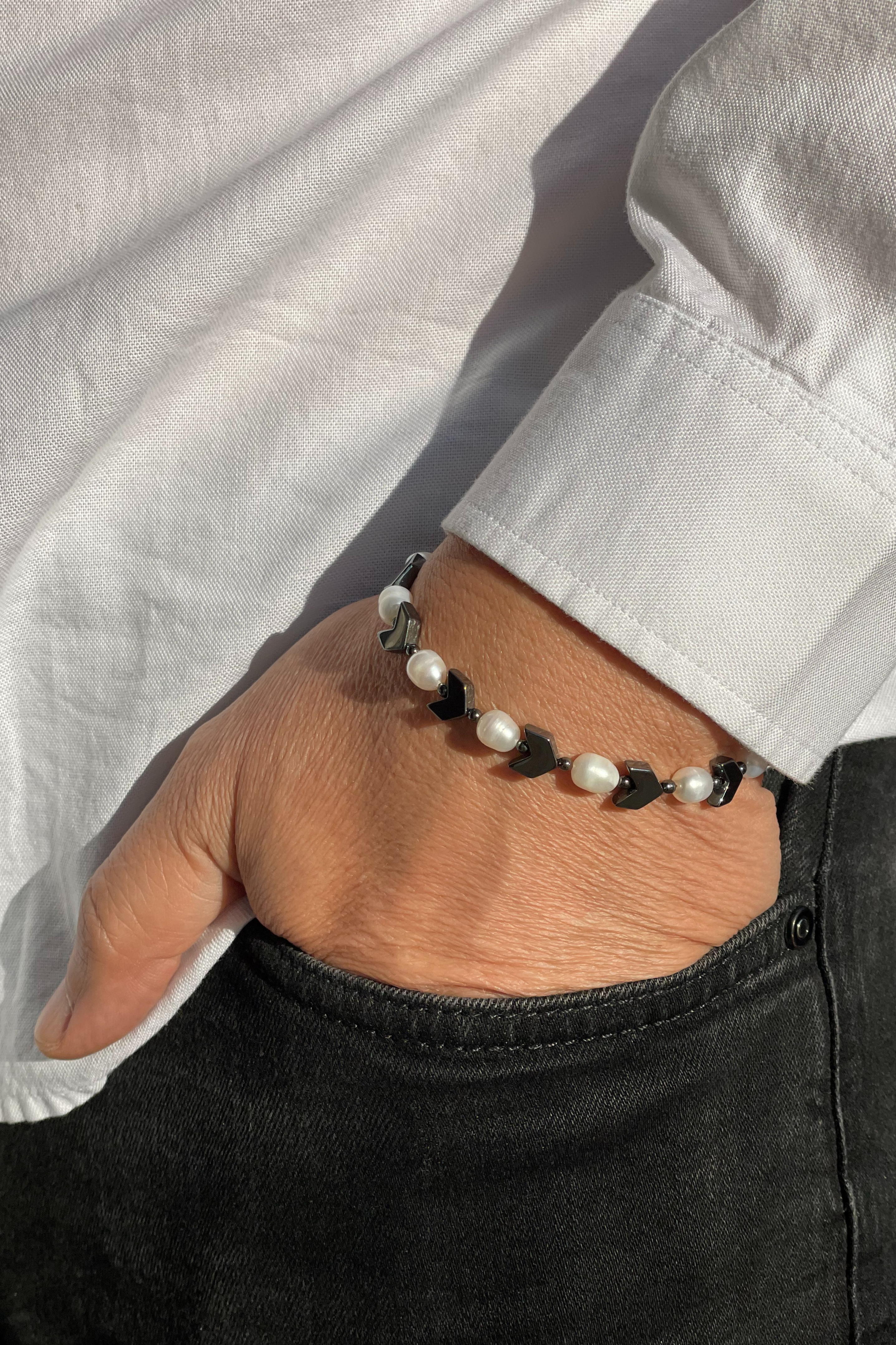 Erkek İnci Bileklik