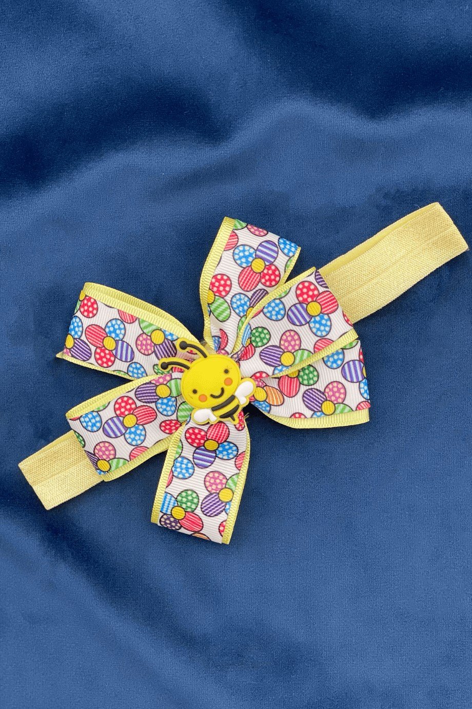 Fiyonk Arı Maya Figürlü Kurdela Sarı Çocuk Bandı