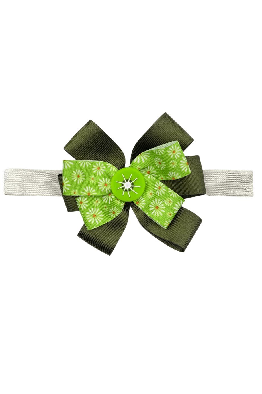Fiyonk Kivi Figürlü Kurdela Çocuk Bandı Yeşil