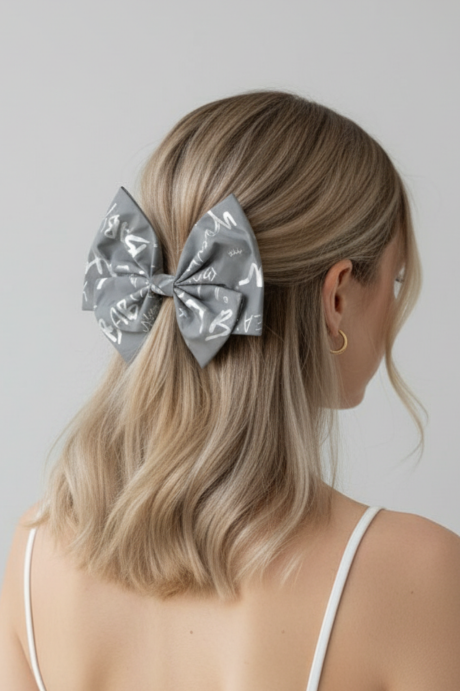 Fiyonk Saç Tokası Modelleri Gri