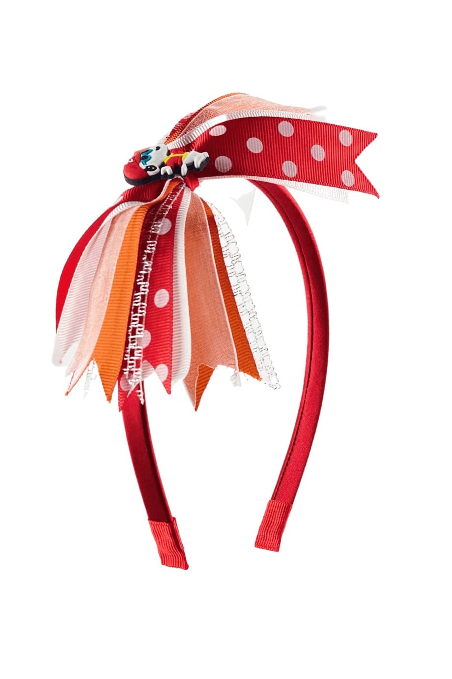 Fiyonk Snoopy Figürlü Kurdela Çocuk Tacı Kırmızı