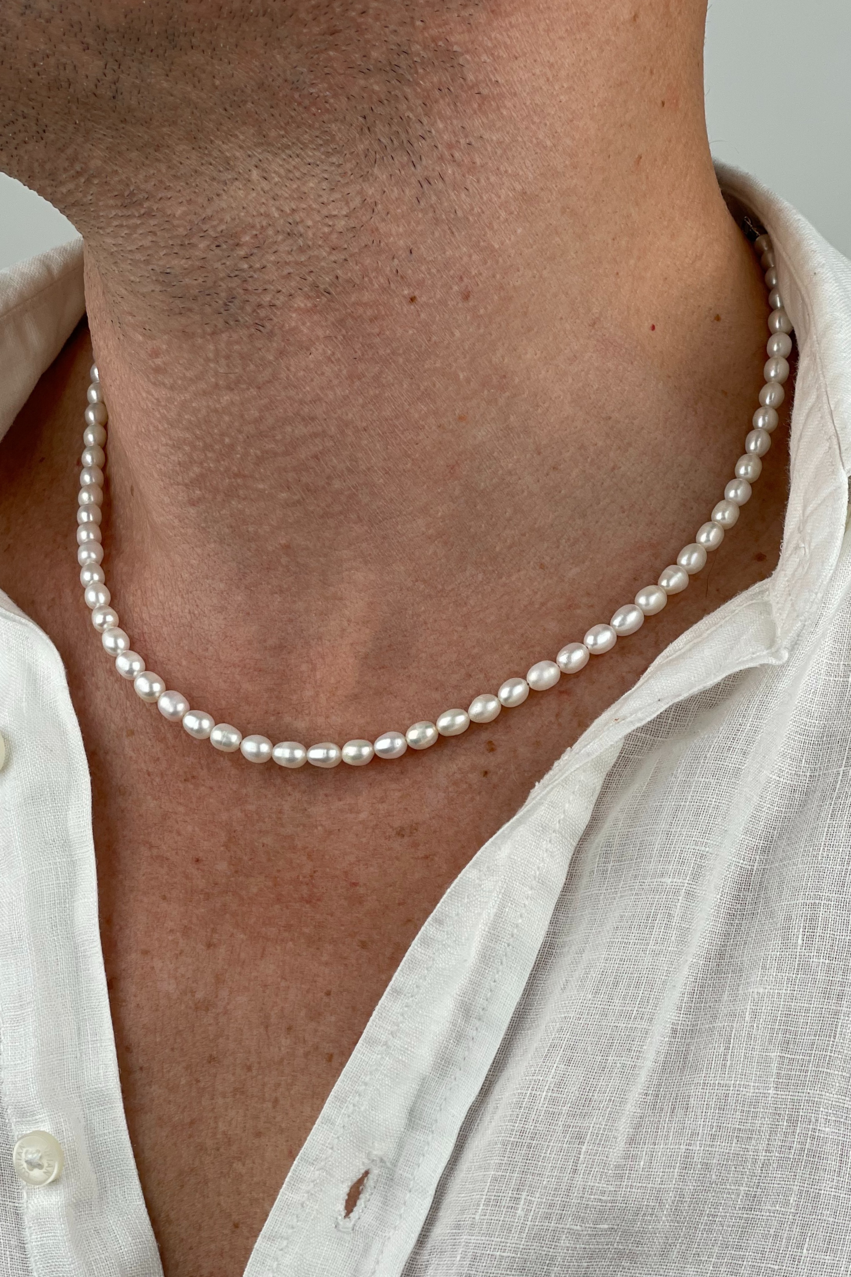 Erkek İnci Kolye Modelleri