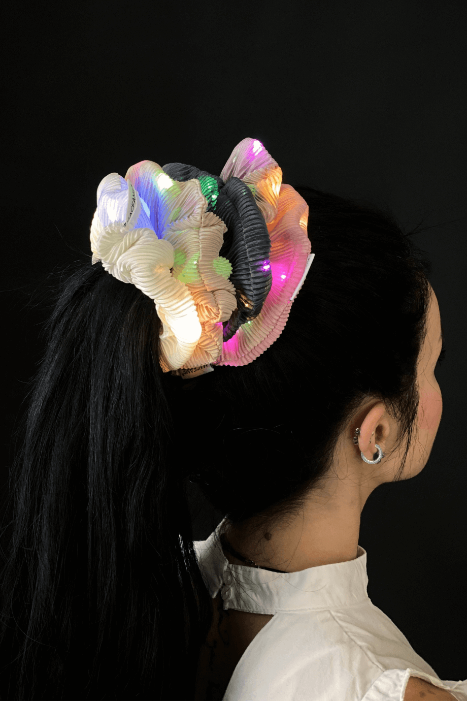 Light Up Scrunchie Pink