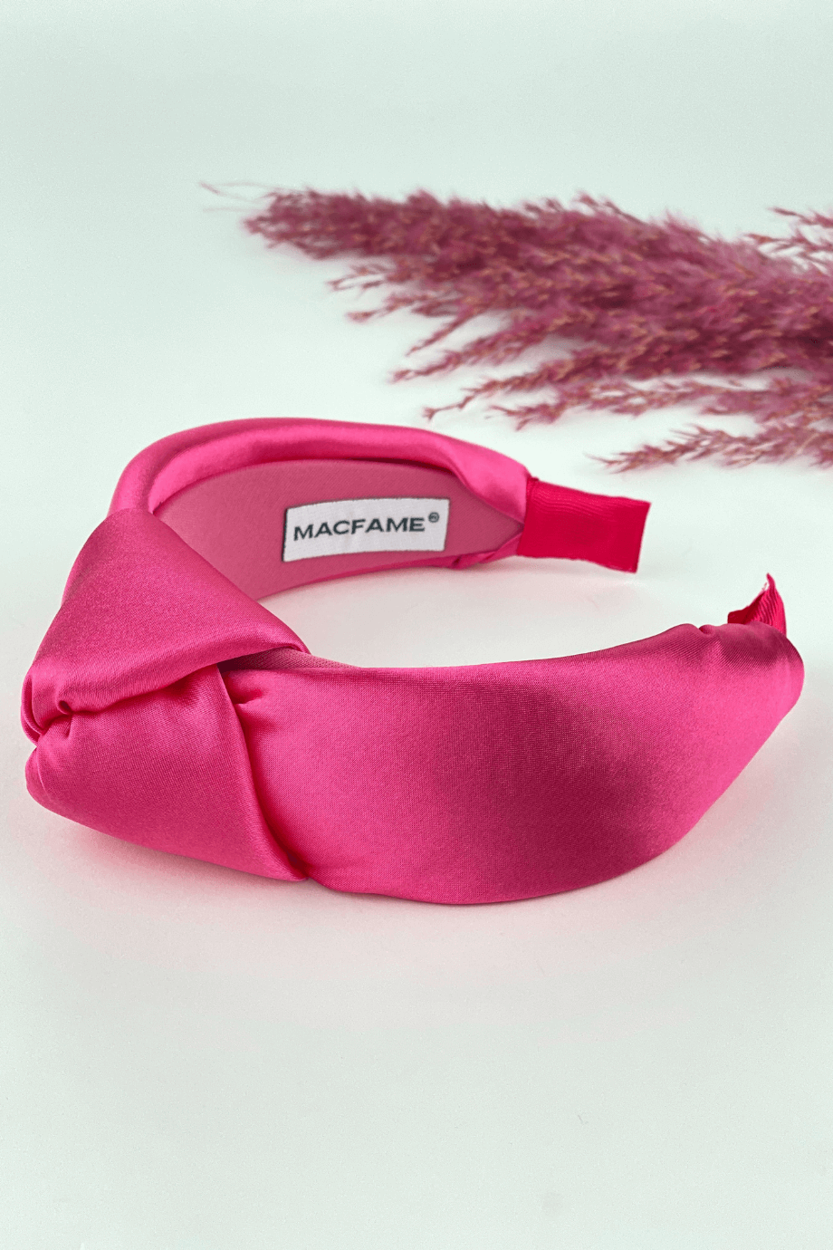 Işıklı Düğümlü Taç Fuşya