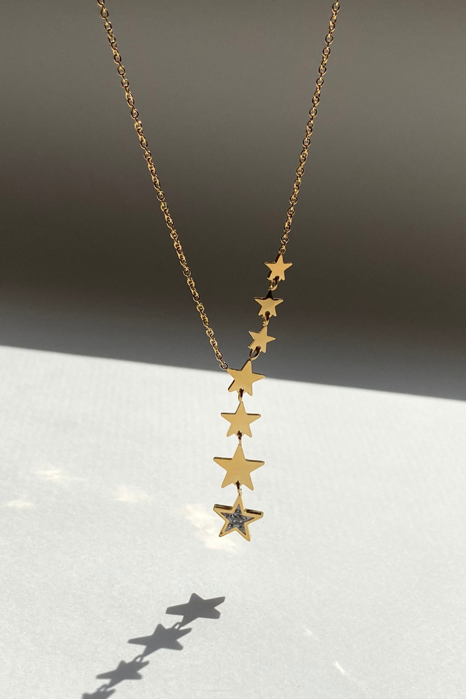 Gold Yıldız Zincir Kolye