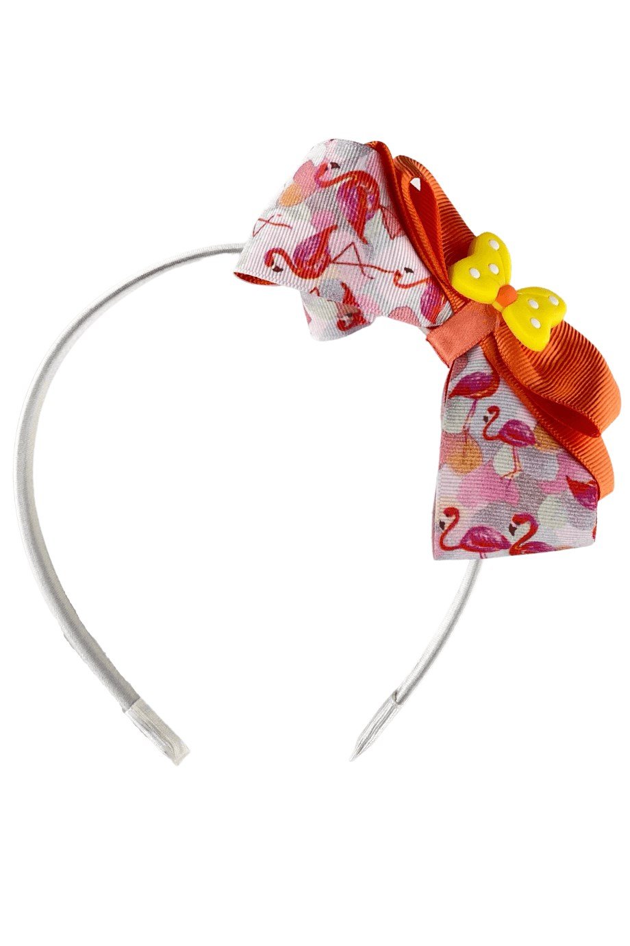 Kelebek Figürlü Kurdelalı Çocuk Toka Seti Turuncu