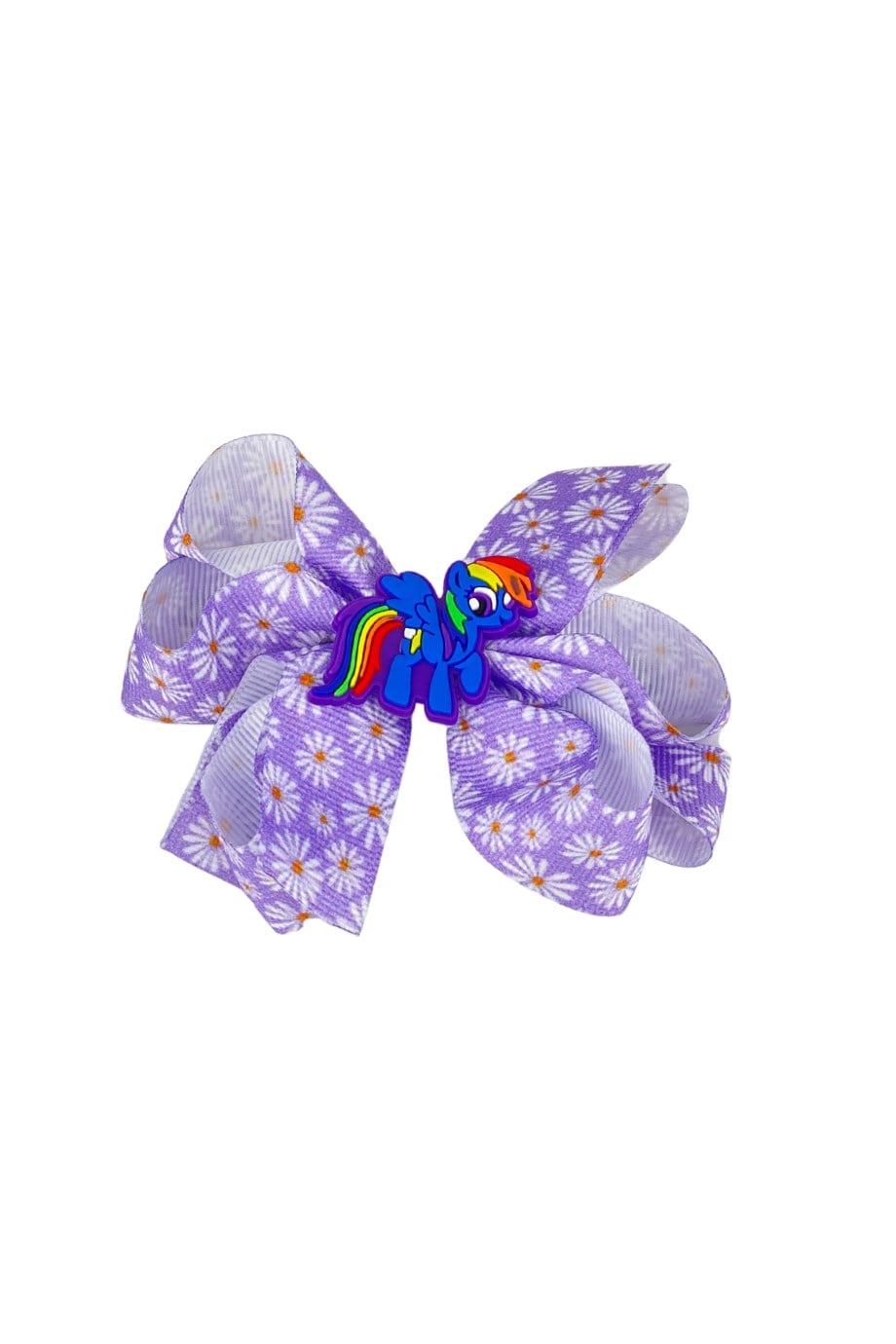 Macfame At Figürlü Desenli Grogren Kurdelalı Çocuk Çıtçıtlı (Otomatik) Toka Lila