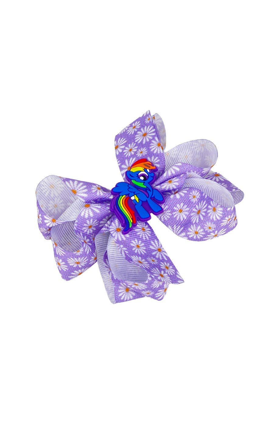 Macfame At Figürlü Desenli Grogren Kurdelalı Çocuk Çıtçıtlı (Otomatik) Toka Lila