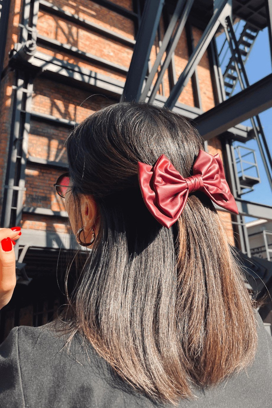 Deri Fiyonk Otomatik Toka Modelleri Bordo