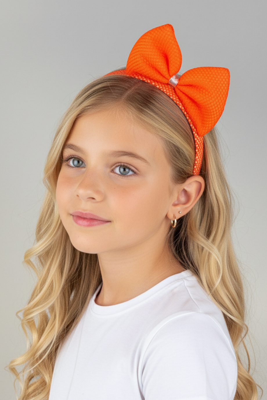 Kız Çocuk Saç Tacı Turuncu