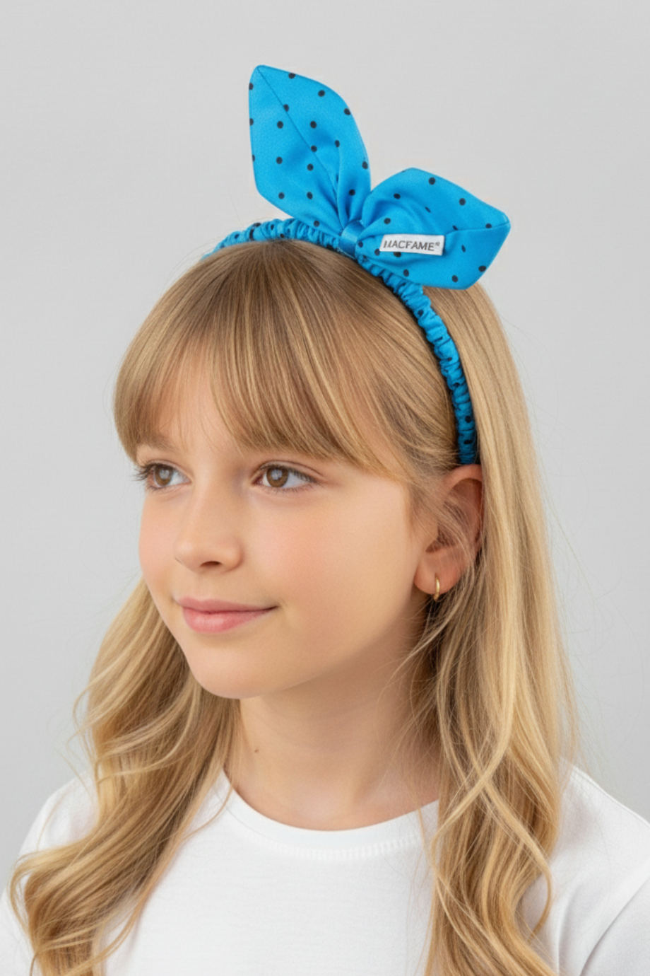 Kulaklı Mavi Çocuk Saç Tacı Modelleri