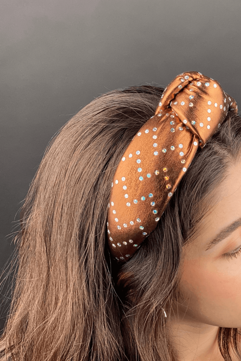 Shimmer Padded Headband Copper