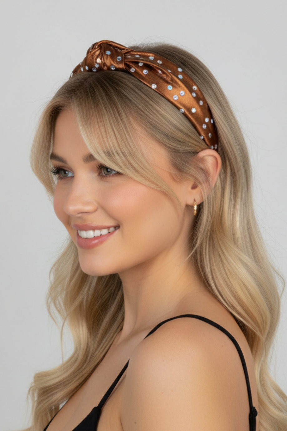 Copper Shimmer Knotted Headband