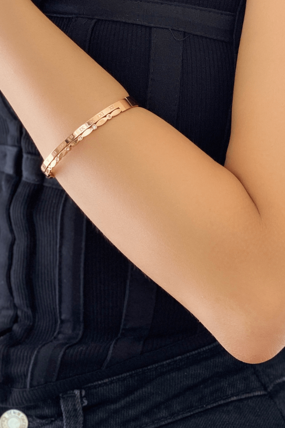 Bronz Roma Rakamlı Taşlı Bileklik Fiyatları