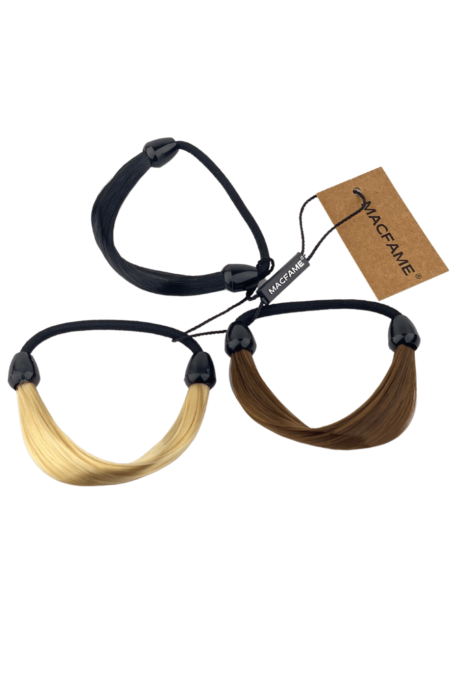 Saçlı Lastikli Topuz Toka Seti