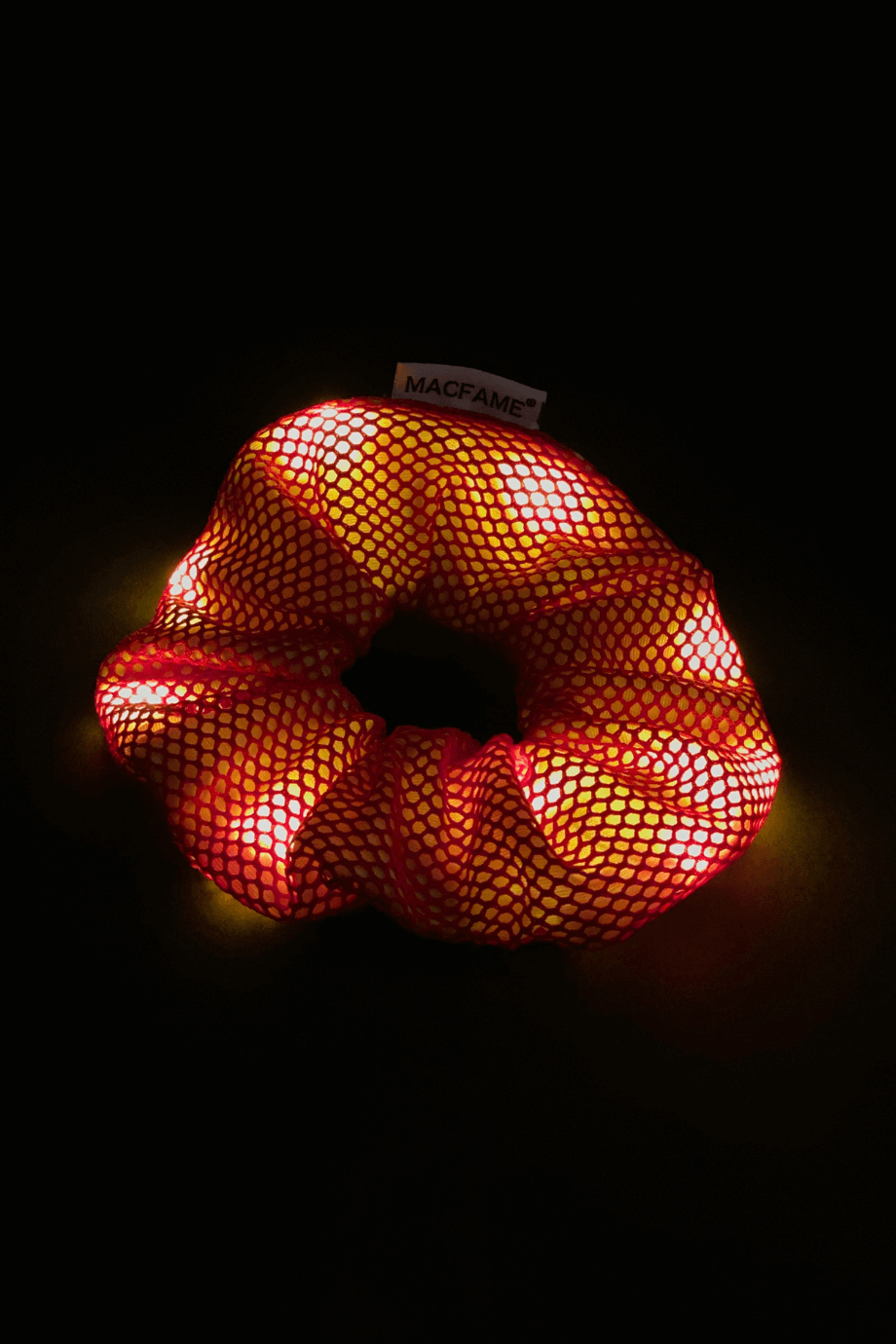 Sarı Kırmızı Işıklı Scrunchie Toka Modelleri