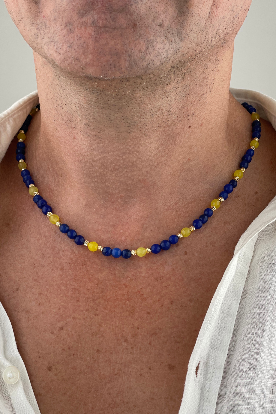 Doğal Taş Erkek Kolye modelleri