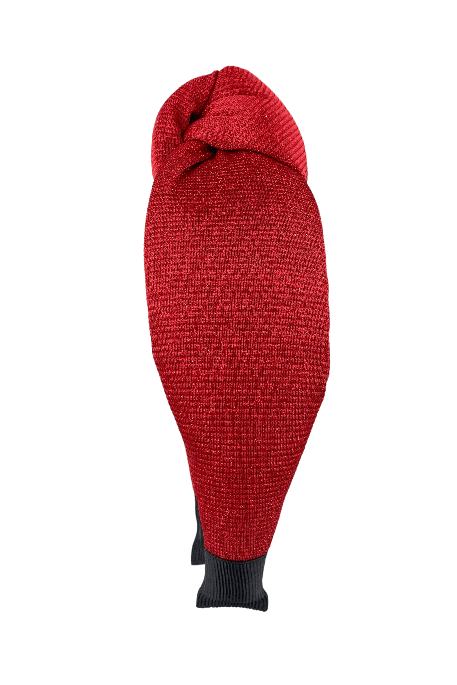 Silvery Padded Headband Red