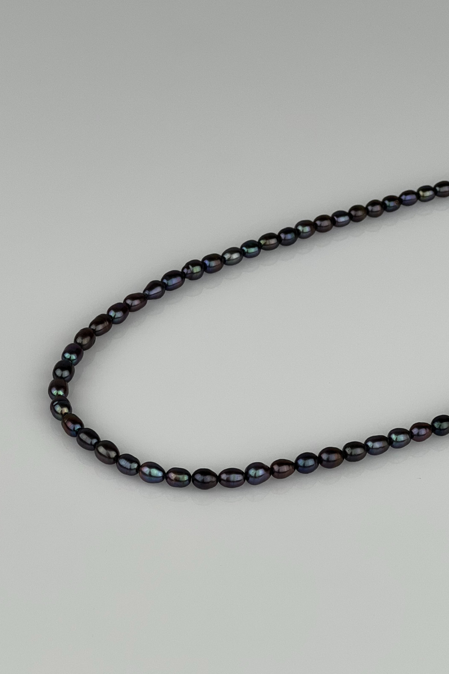 Gerçek Siyah İnci Erkek Kolye