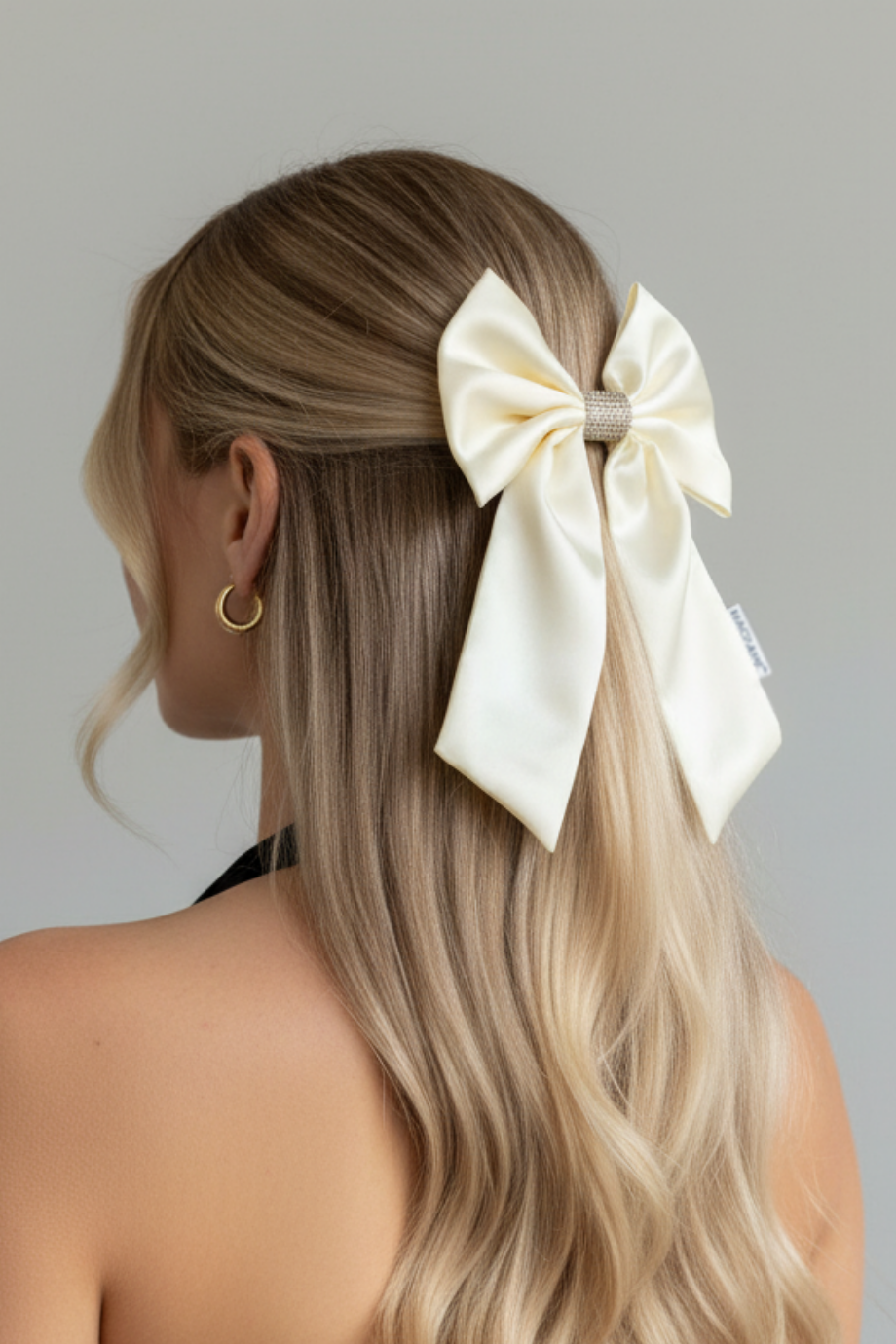 Fiyonk Otomatik Saç Tokası Ekru Renk