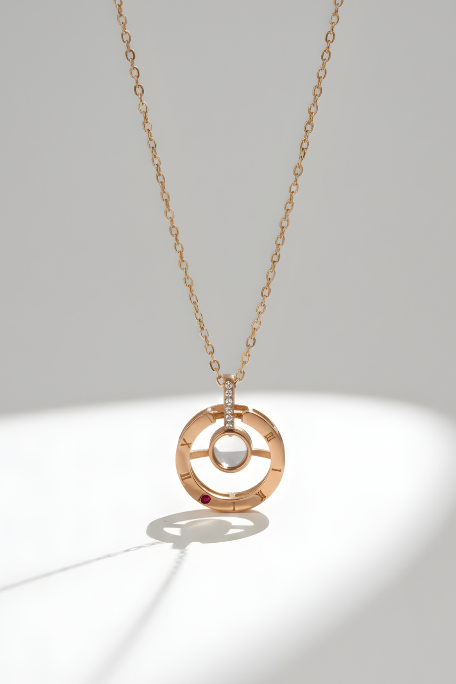 Taşlı Çelik Bronz Kolye Modelleri