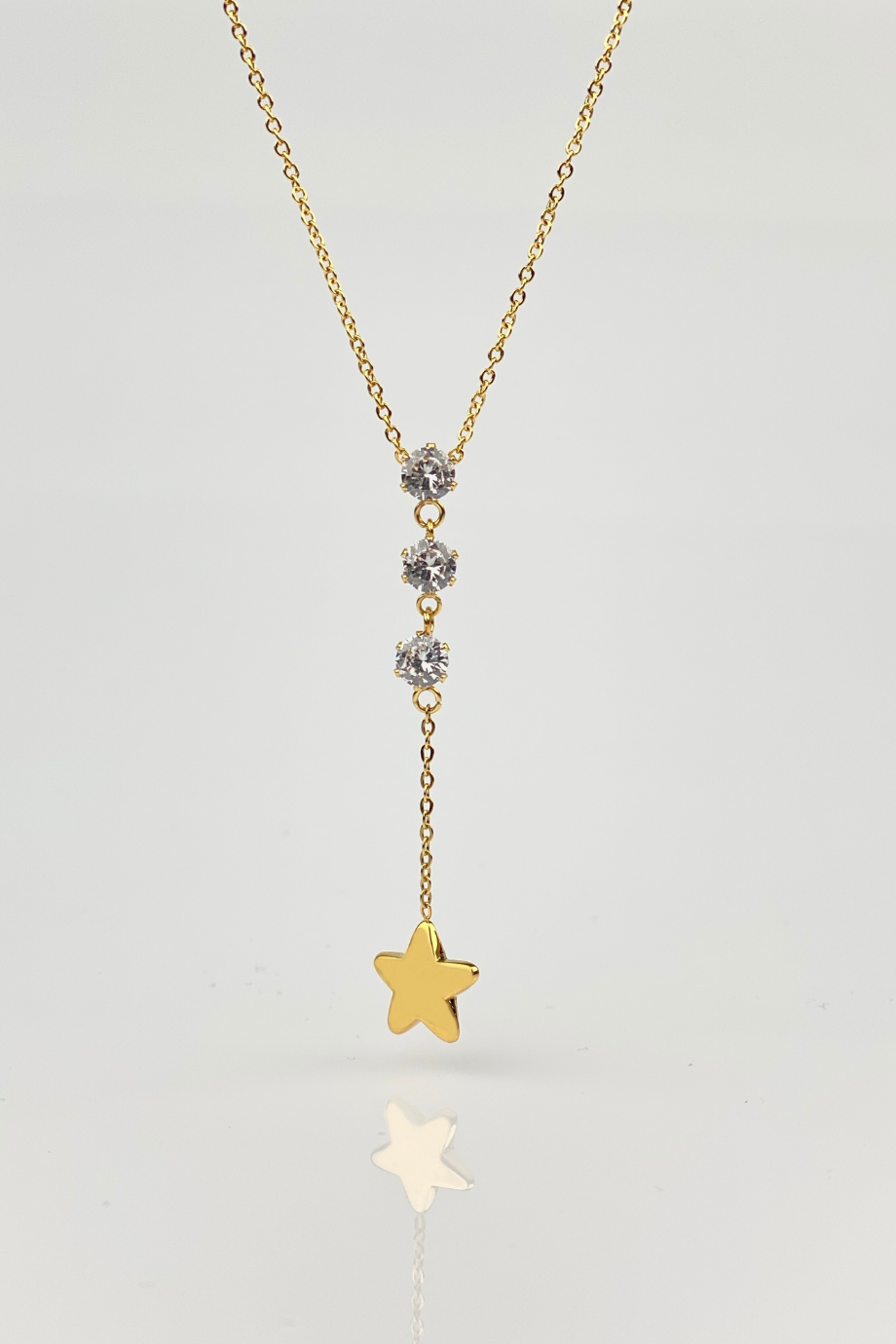 Star Stone Necklace Gold