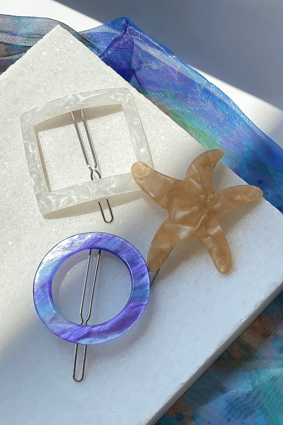 Tokasepeti Parıltı 3'lü Yan Toka Seti Renkli