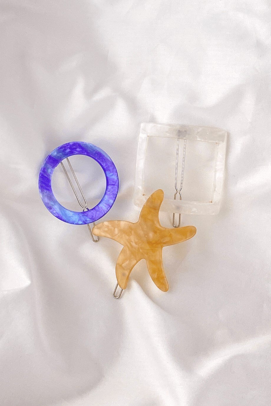 Tokasepeti Parıltı 3'lü Yan Toka Seti Renkli