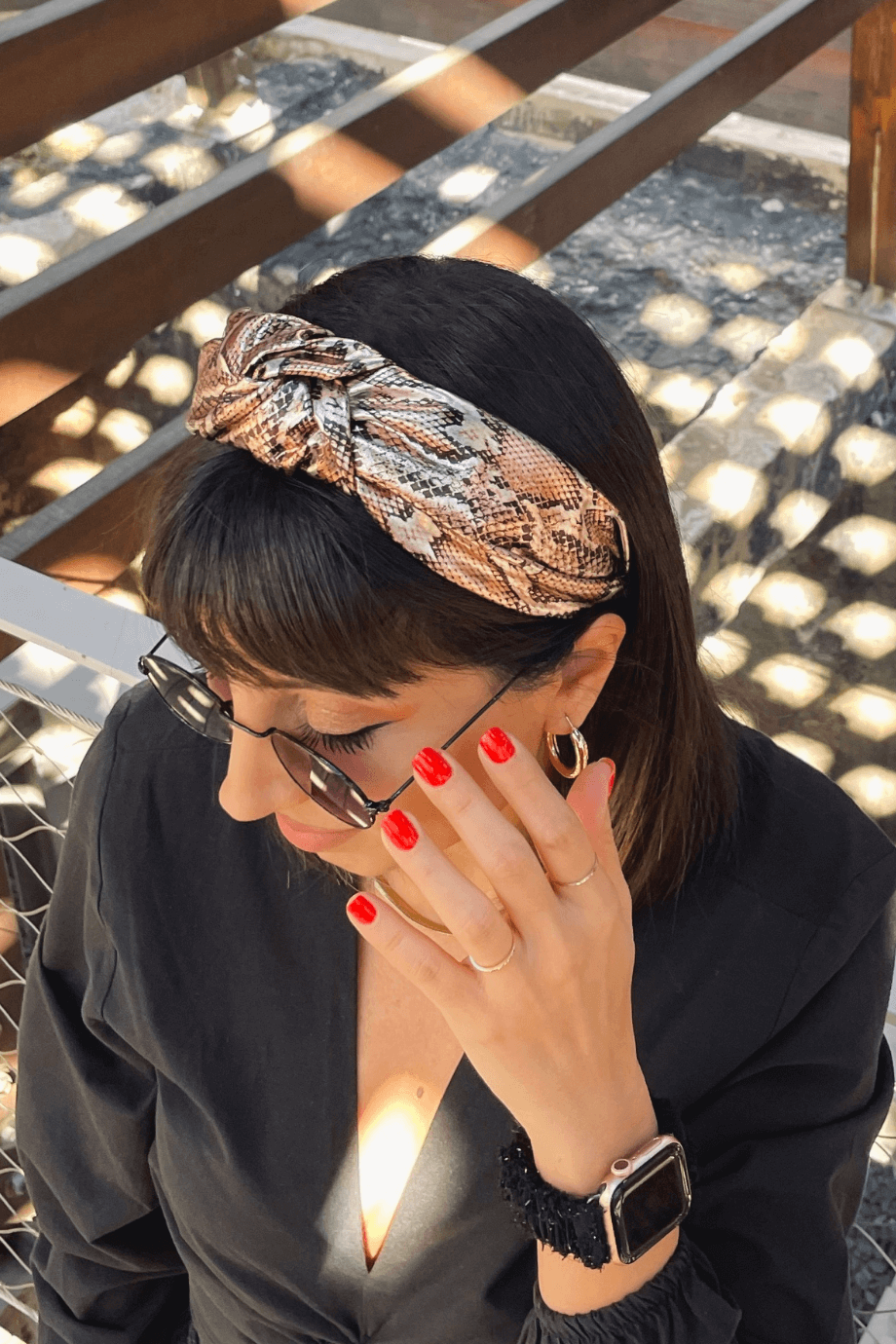 Yılan Desen Düğümlü Deri Taç Modelleri