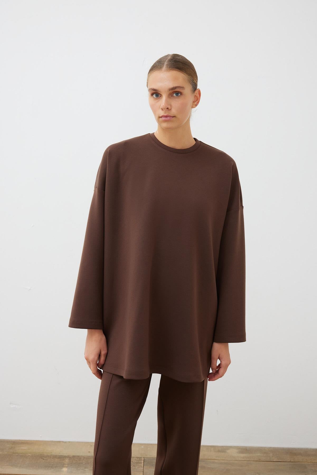 ACTIVE BASIC PANTOLONLU TAKIM KAHVE
