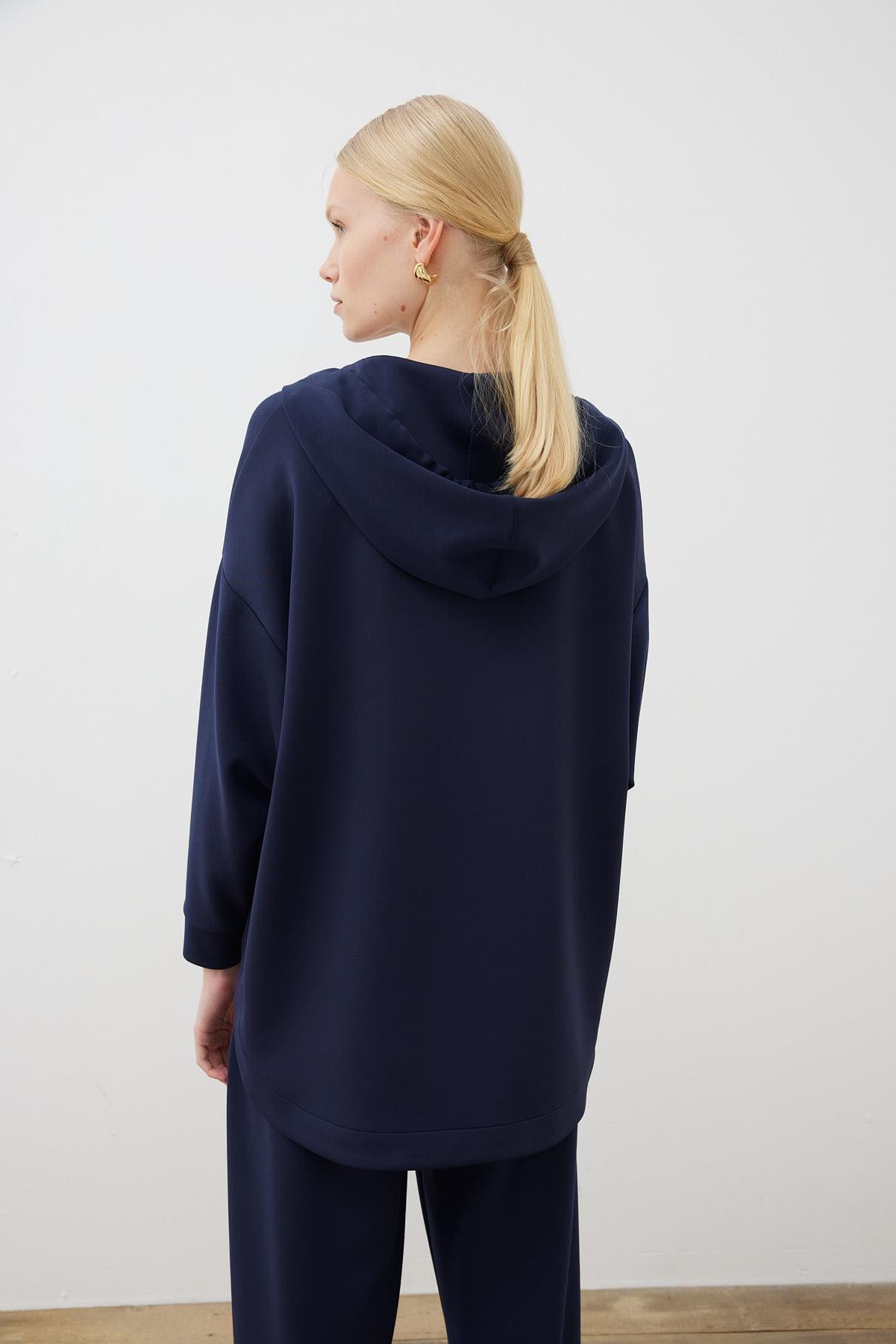 ACTIVE MODAL HODDIE KAP PANTOLONLU TAKIM LACİVERT