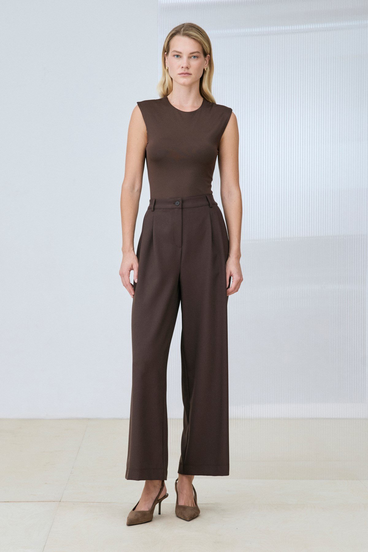 BLANCA PANTOLON KAHVE