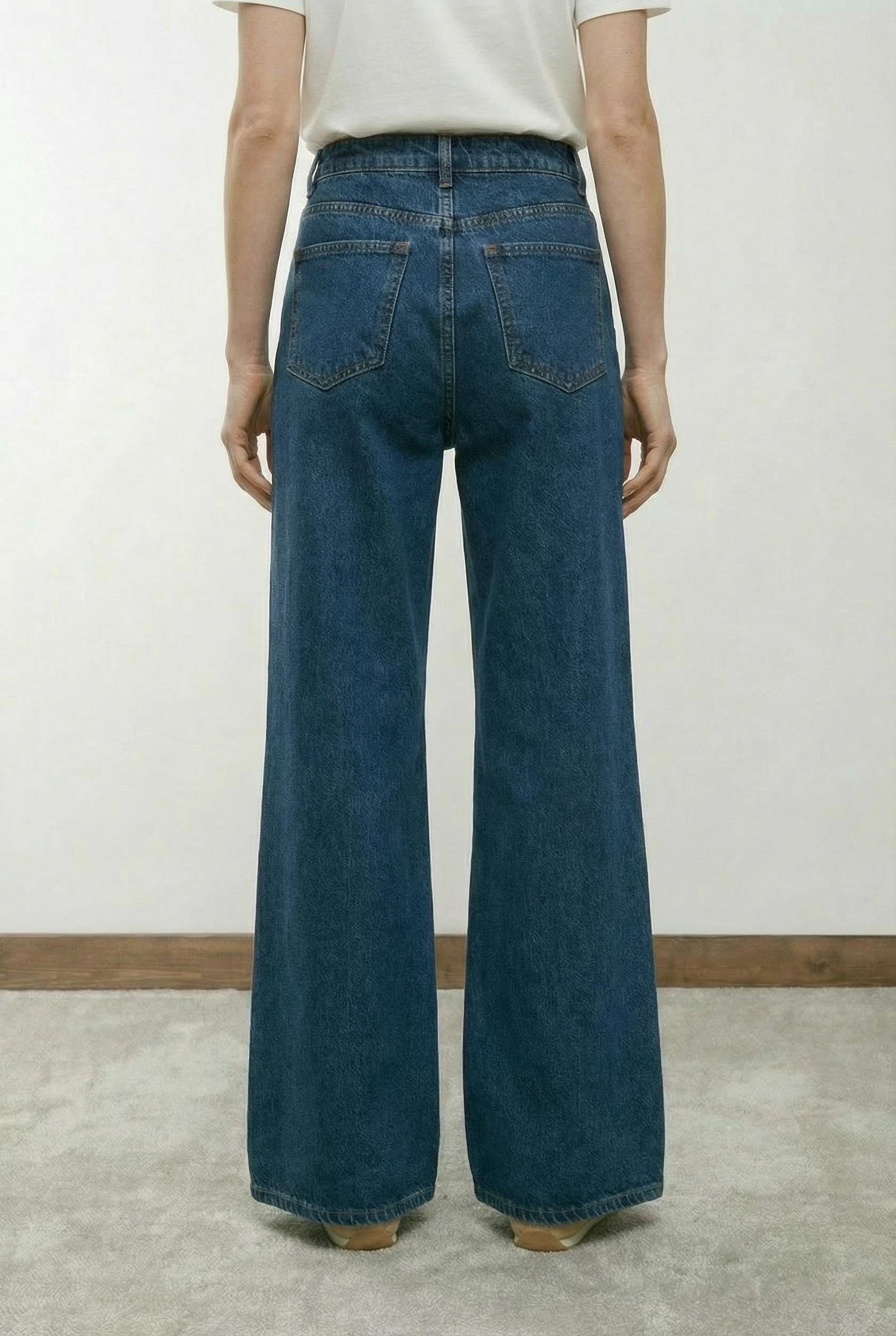 CLARA BOL FORM DENİM PANTOLON LACİVERT